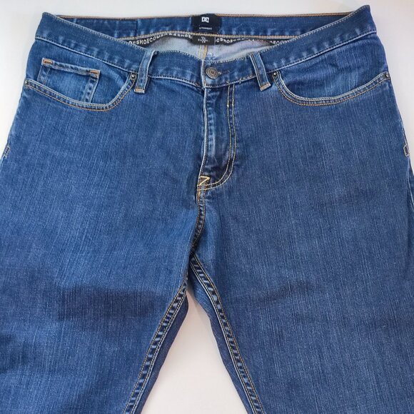 DC Worker Straight jeans dark washed blue men's size 34 - Picture 2 of 16